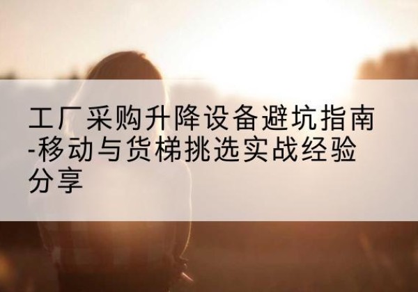 洛江移动式升降机怎么选-工厂采购升降设备避坑指南-移动与货梯挑选实战经验分享